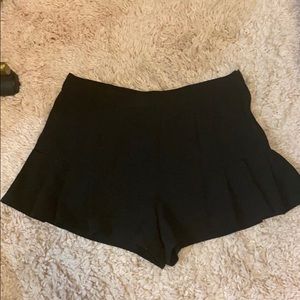 Black Fabric shorts